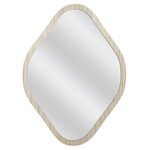 The Home Deco Factory Miroir losange contour bois 44x60 cm - Marron