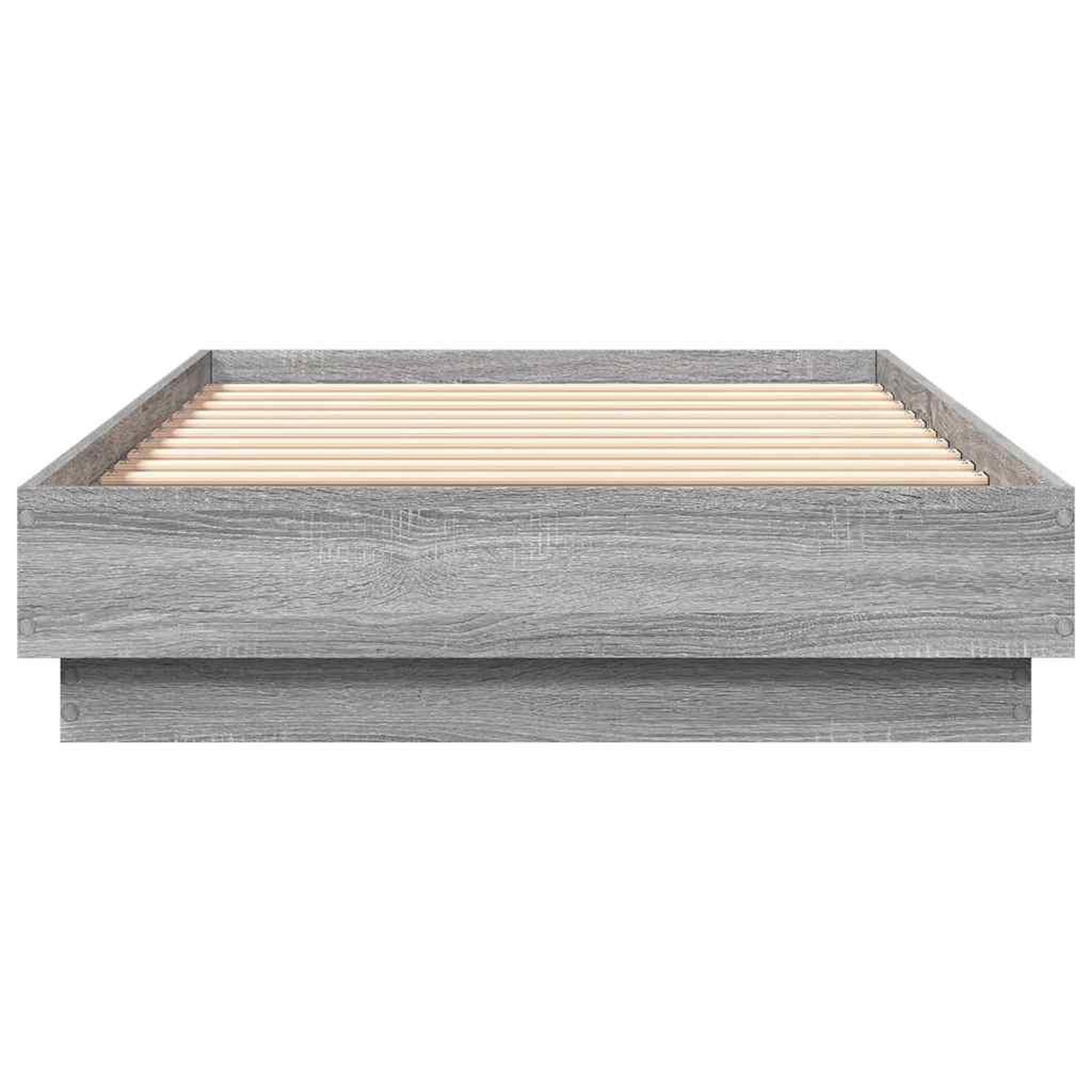 Voir la diapositive 4 : VIDAXL Cadre de lit sans matelas sonoma gris 90x190 cm