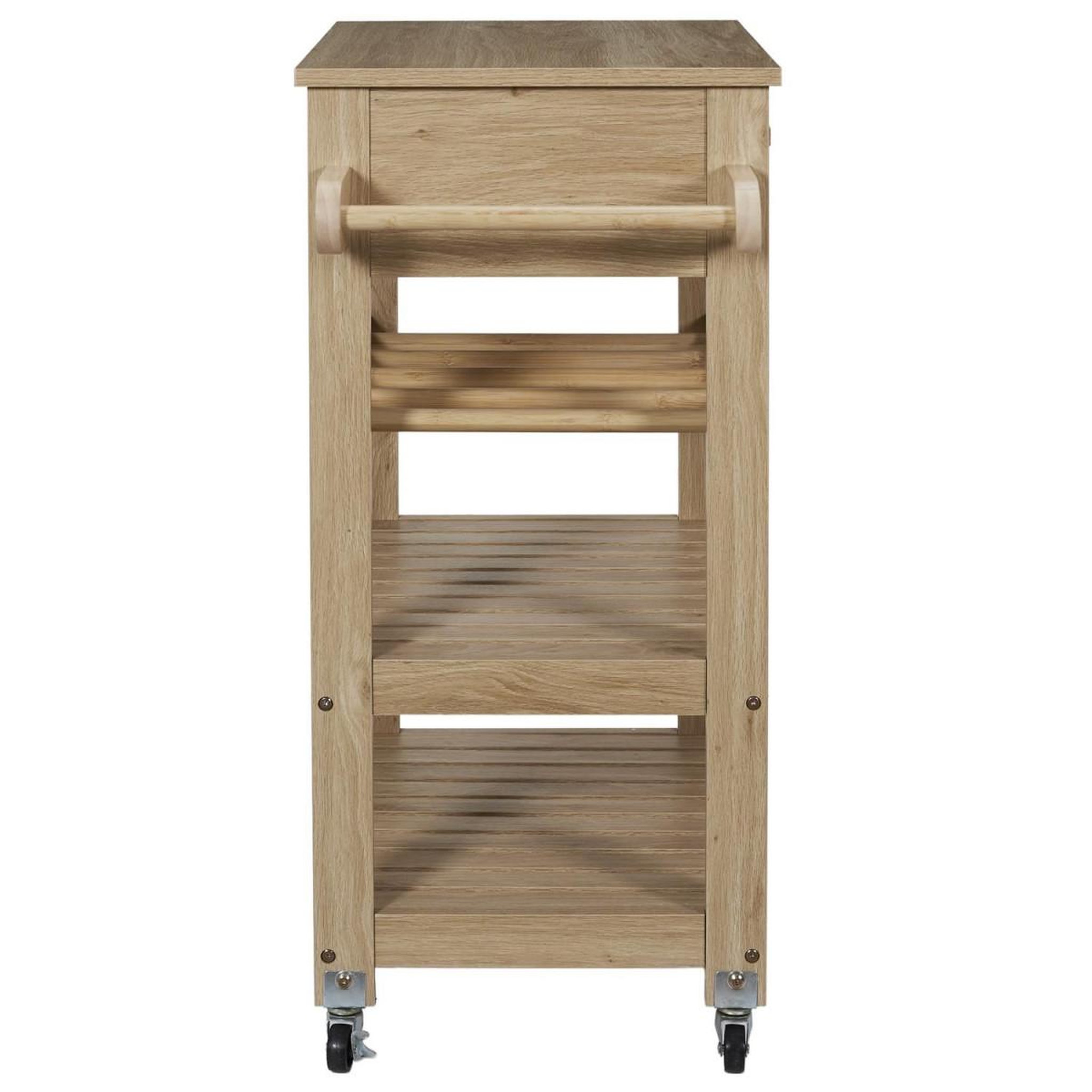 Voir la diapositive 4 : The Home Deco Factory Desserte de cuisine design  klaus  84cm marron
