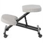 Voir la diapositive 3 : IDIMEX Tabouret ergonomique ROBERT, structure en métal et tissu