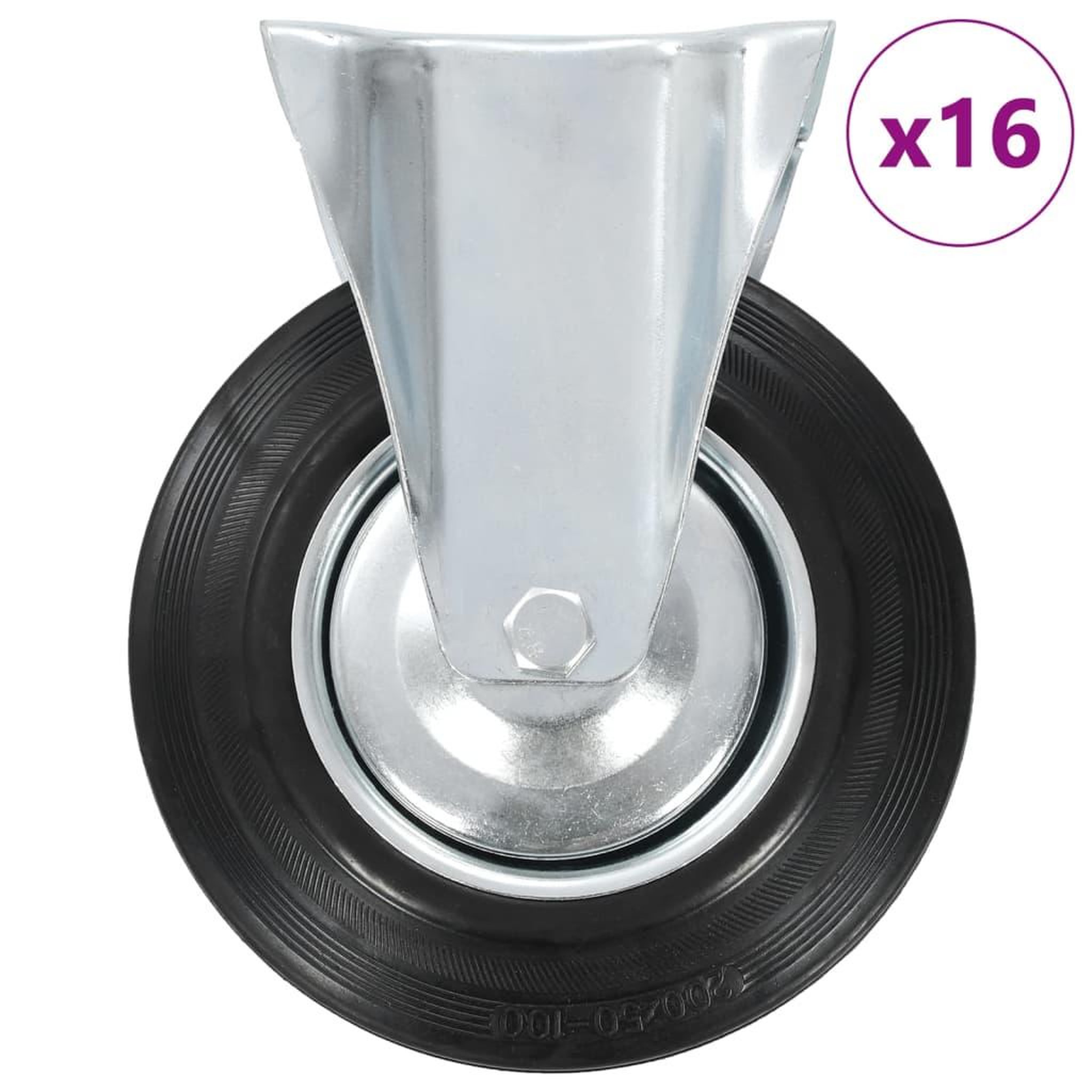 Voir la diapositive 1 : VIDAXL 16 pcs Roulettes fixes 200 mm