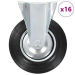 VIDAXL 16 pcs Roulettes fixes 200 mm