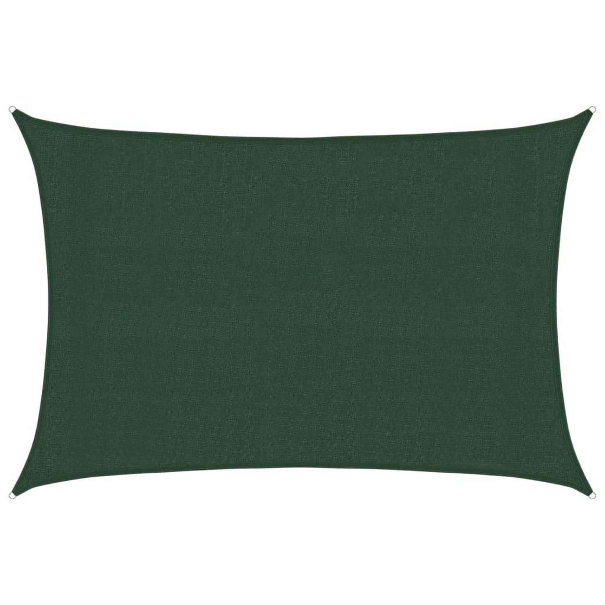 Voir la diapositive 2 : VIDAXL Voile d'ombrage 160 g/m^2 Vert fonce 3x4 m PEHD