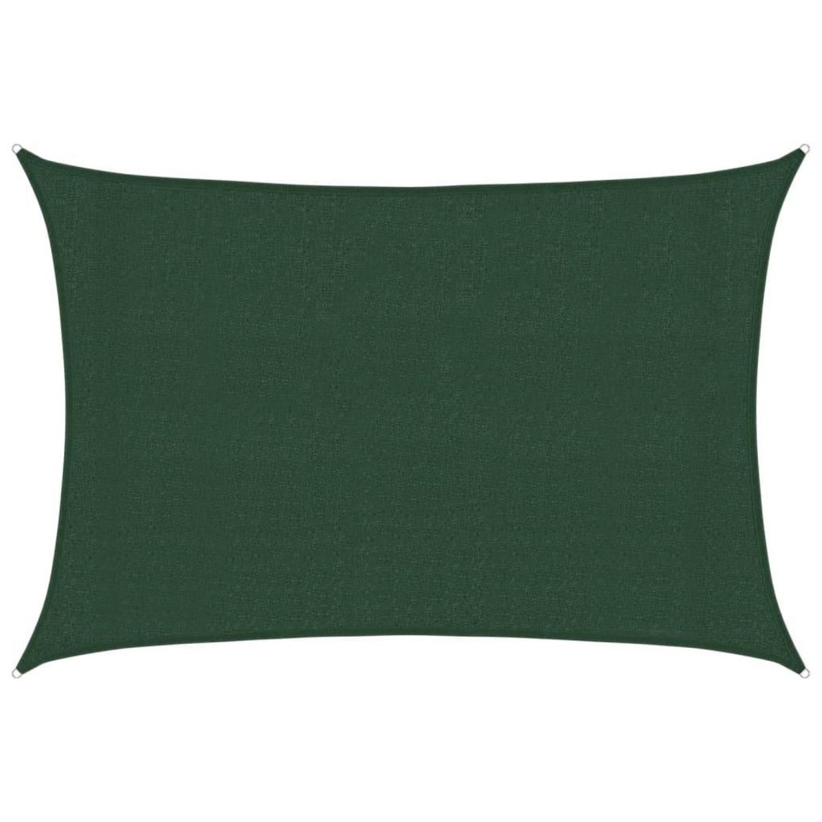VIDAXL Voile d'ombrage 160 g/m^2 Vert fonce 3x4 m PEHD