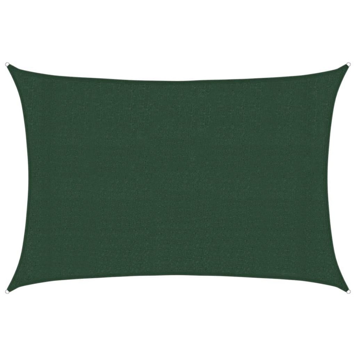 VIDAXL Voile d'ombrage 160 g/m^2 Vert fonce 3x4 m PEHD