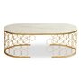 Paris Prix Table Basse Design en Marbre  Mayano  110cm Or