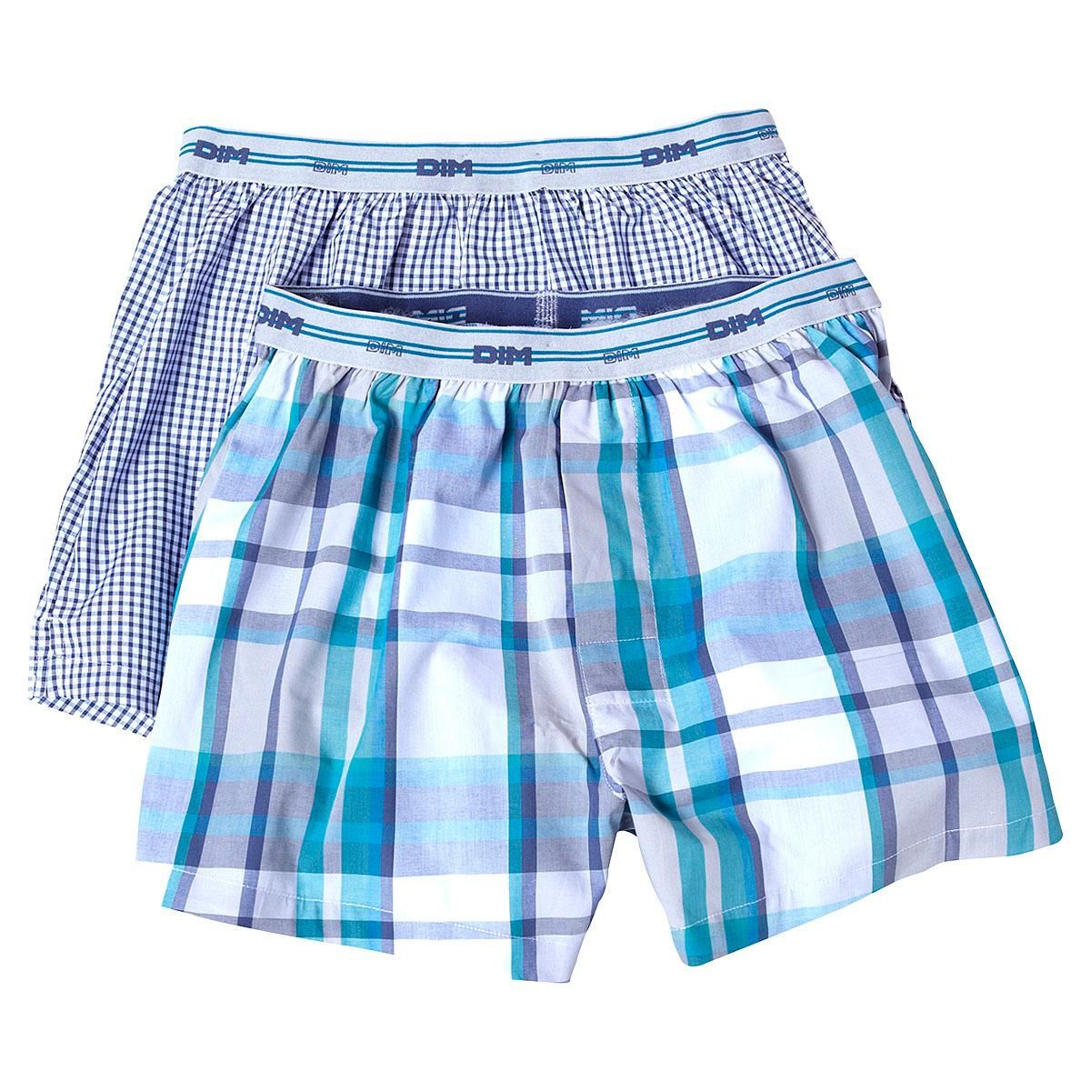 DIM Lot de 2 caleçons 100% coton