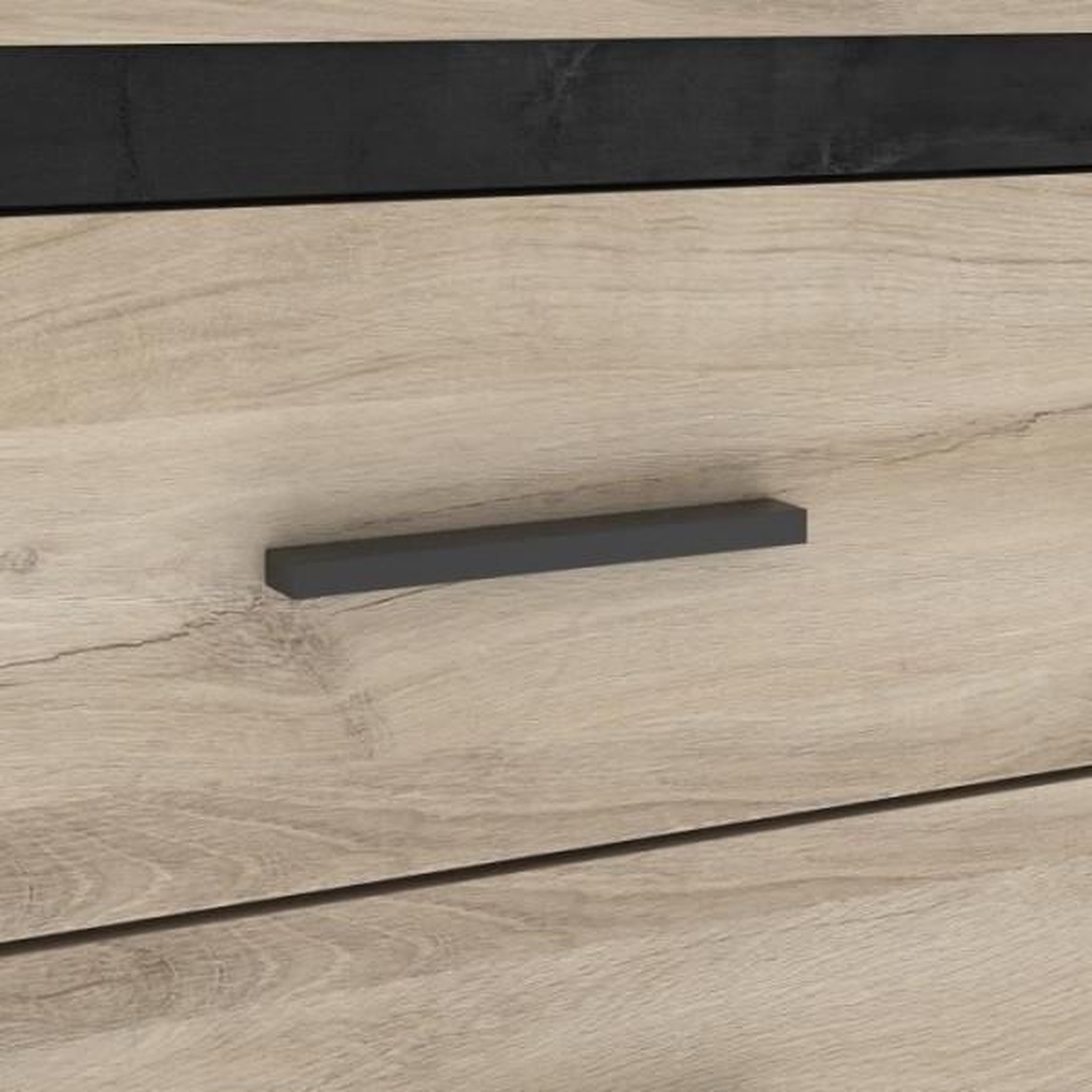 Voir la diapositive 4 : Demeyere Commode 6 tiroirs Colorado - Décor Chene Kornberg - L 129,1 x H 77,1 x P 41,8 cm - DEMEYERE