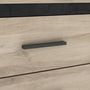 Voir la diapositive 4 : Demeyere Commode 6 tiroirs Colorado - Décor Chene Kornberg - L 129,1 x H 77,1 x P 41,8 cm - DEMEYERE