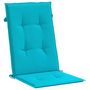 Voir la diapositive 5 : VIDAXL Coussins de chaise a dossier haut lot de 2 turquoise tissu