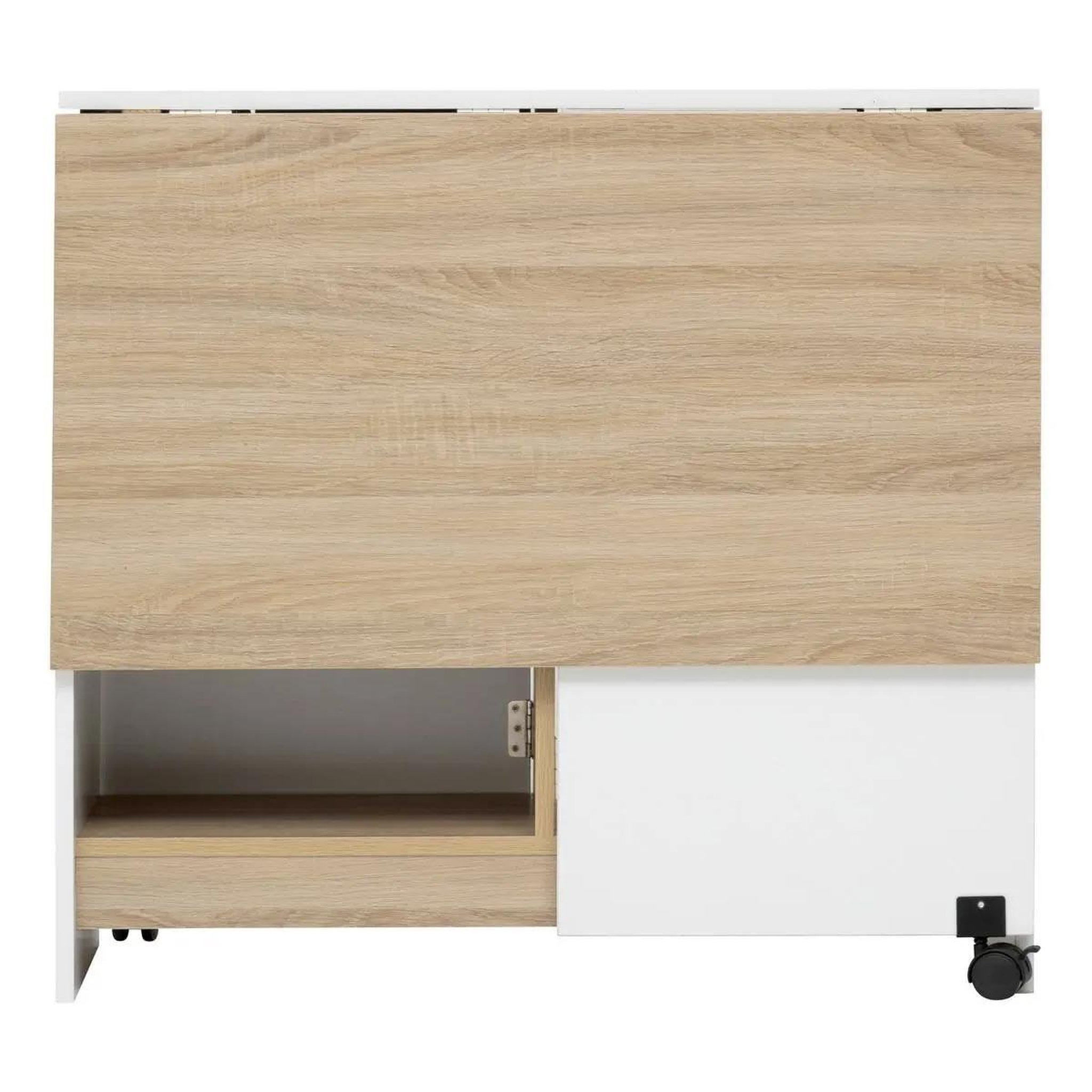 Voir la diapositive 3 : FIVE Table pliante à rabats  eat up  34-120cm blanc