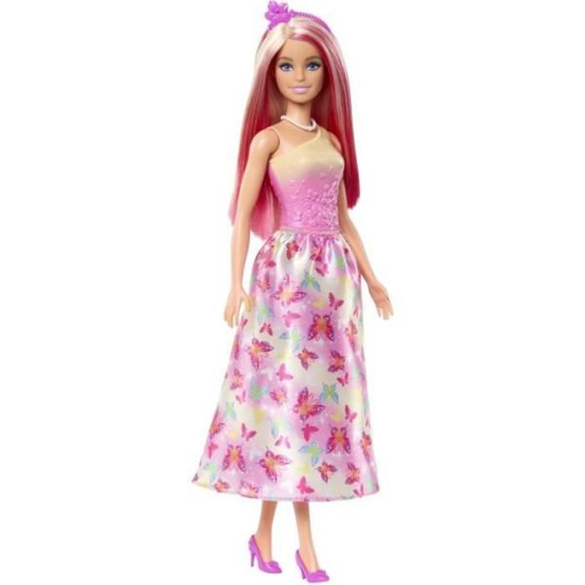 Voir la diapositive 6 : BARBIE Barbie-Poupées Sirenes avec cheveux et nageoire colorés et serre-tete HRR08