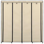Voir la diapositive 4 : VIDAXL Garde-robe avec 4 compartiments Creme 175x45x170 cm
