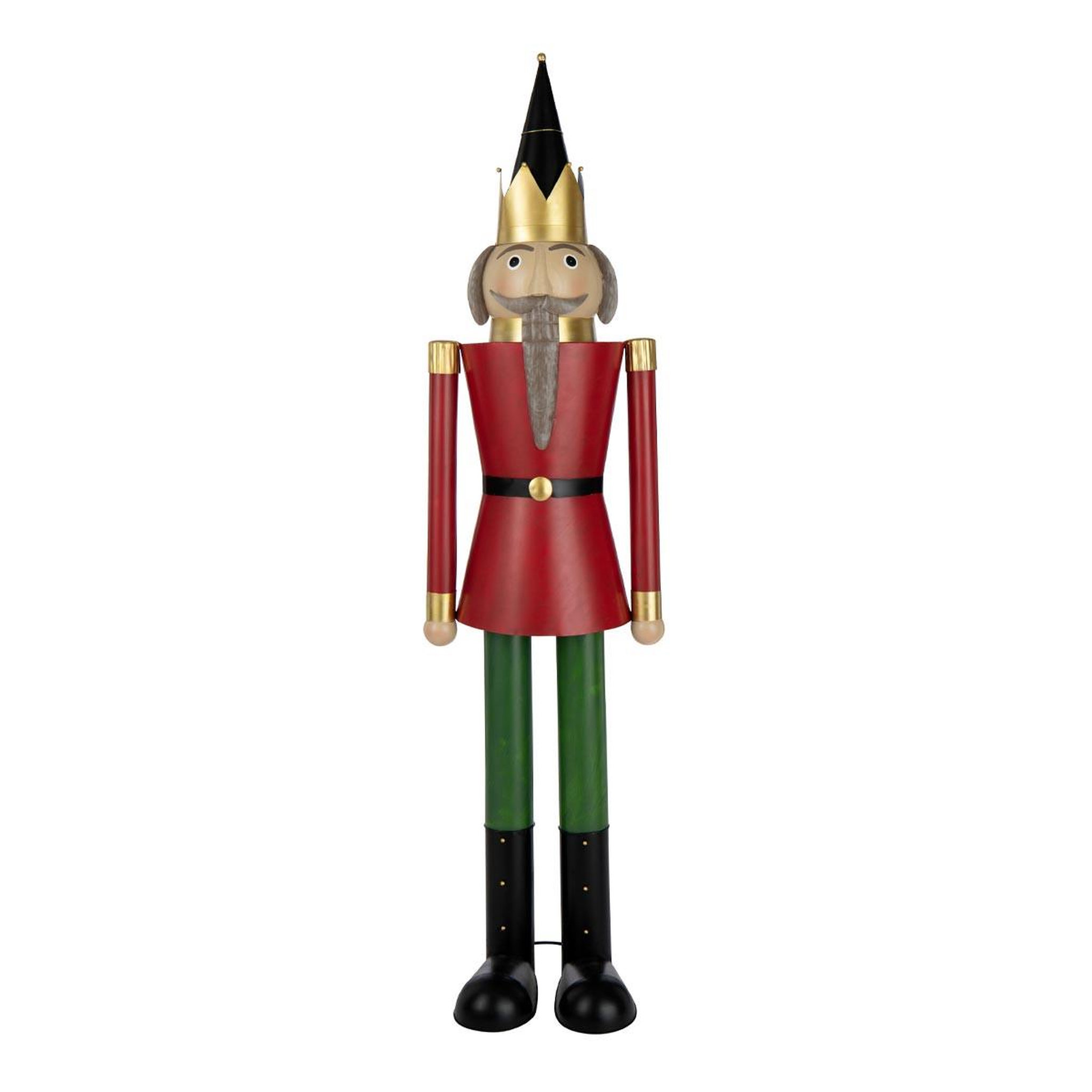 J-LINE Statue casse-noisette  moustache 158cm multicolore