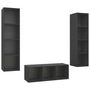 Voir la diapositive 2 : VIDAXL Ensemble de meubles TV 3 pcs Gris Bois d'ingenierie