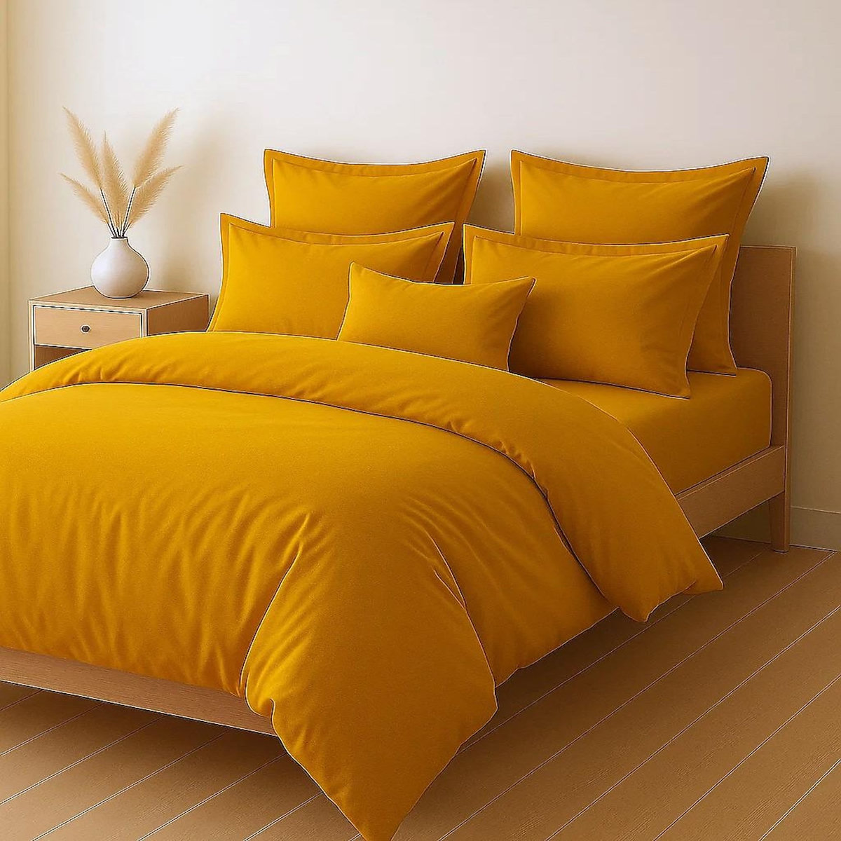 Home collection Parure housse de couette 100% coton 57fils