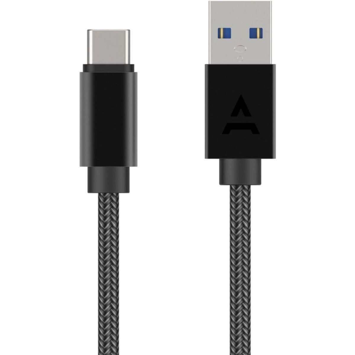 ADEQWAT Câble USB C vers USB 2M tressé Noir