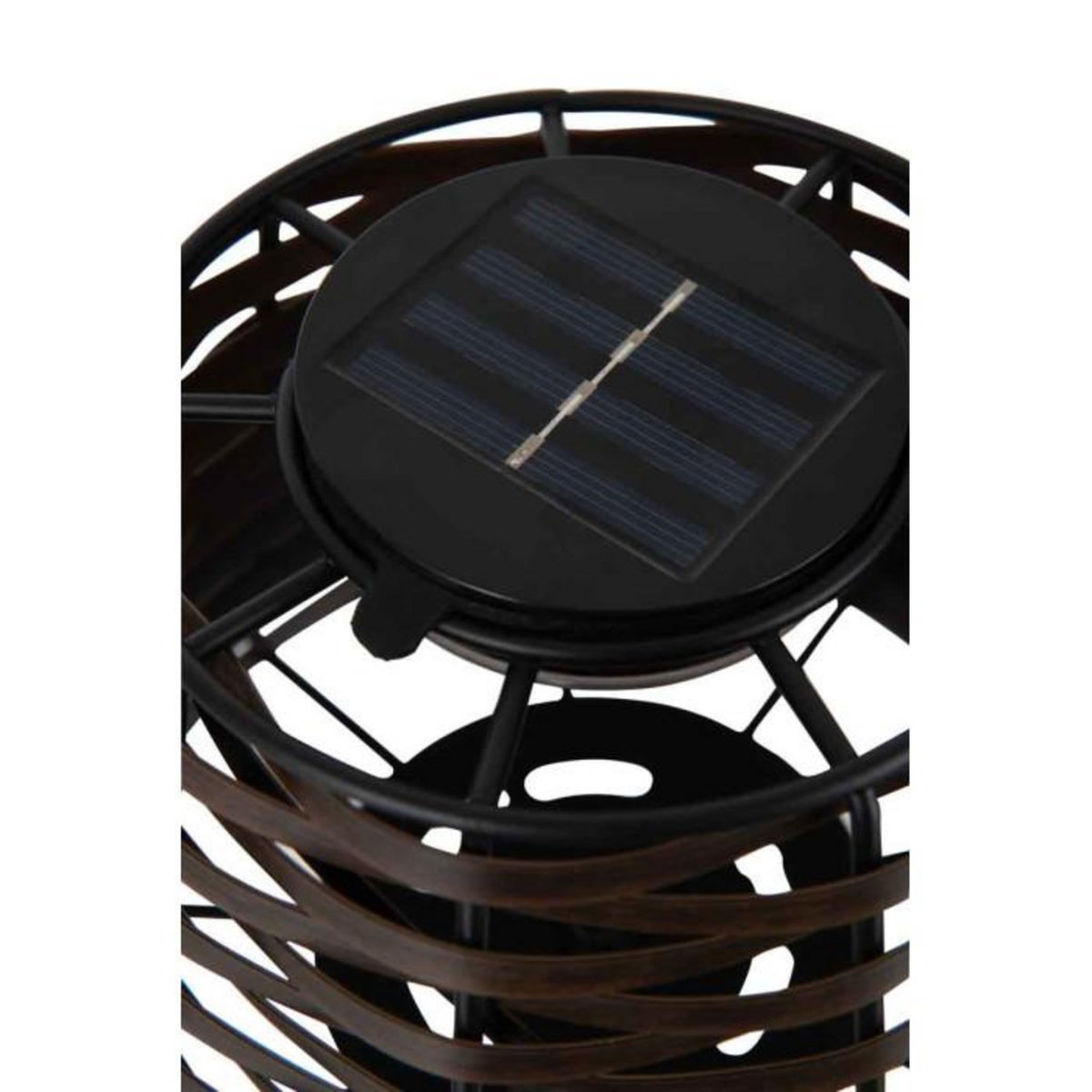 Paris Prix Lampe à Poser Led  Énergie Solaire  32cm Marron