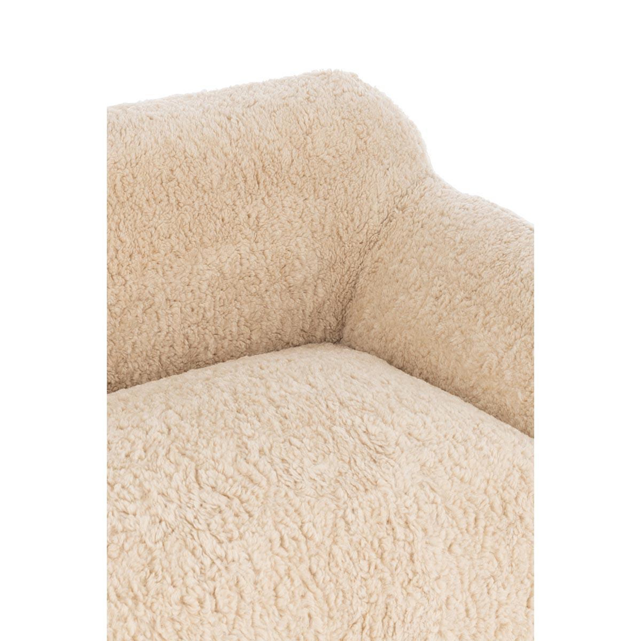 Voir la diapositive 6 : J-LINE Canapé droit 2 places  cutie  152cm beige