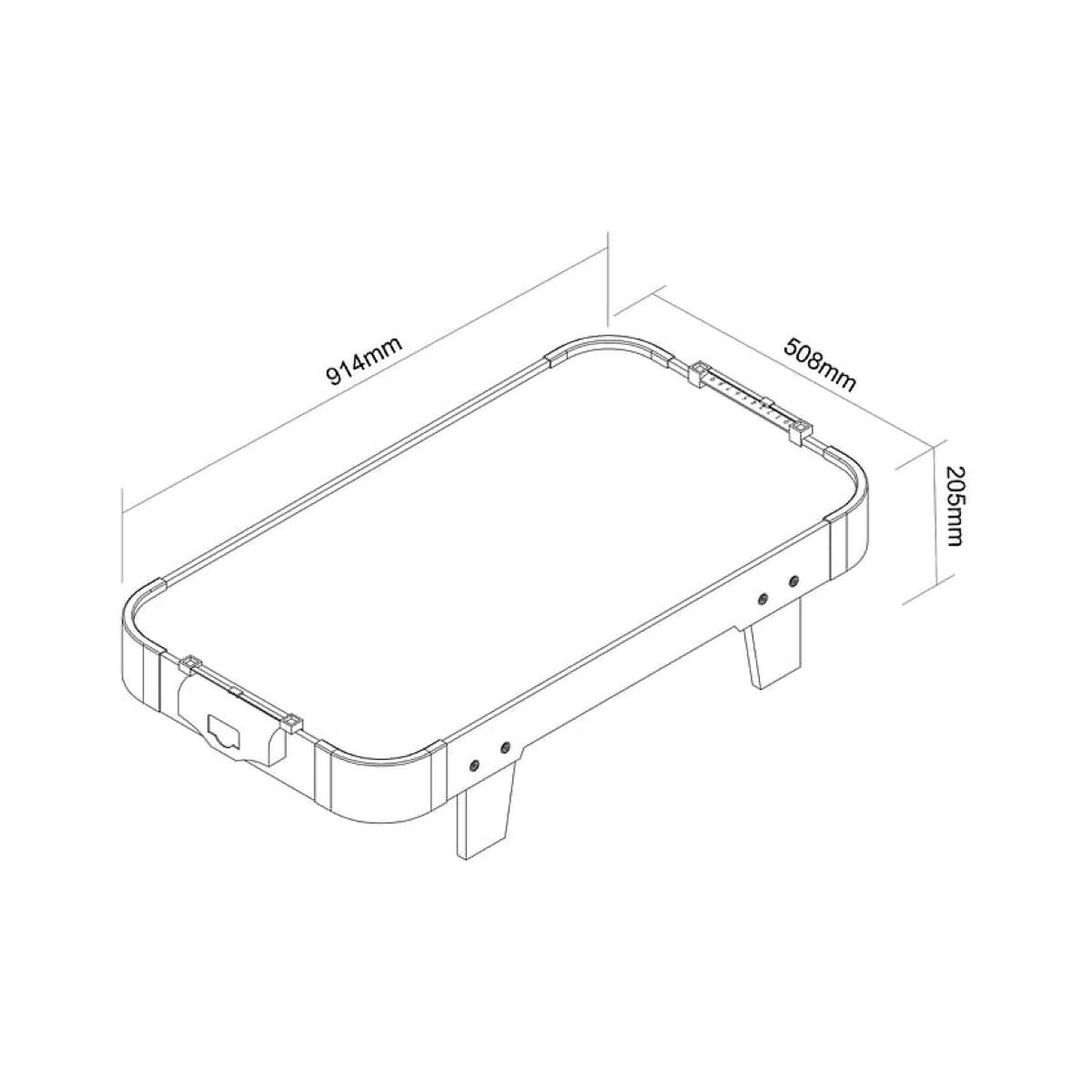 Voir la diapositive 3 : Cougar Mini table air hockey 3 ft chêne