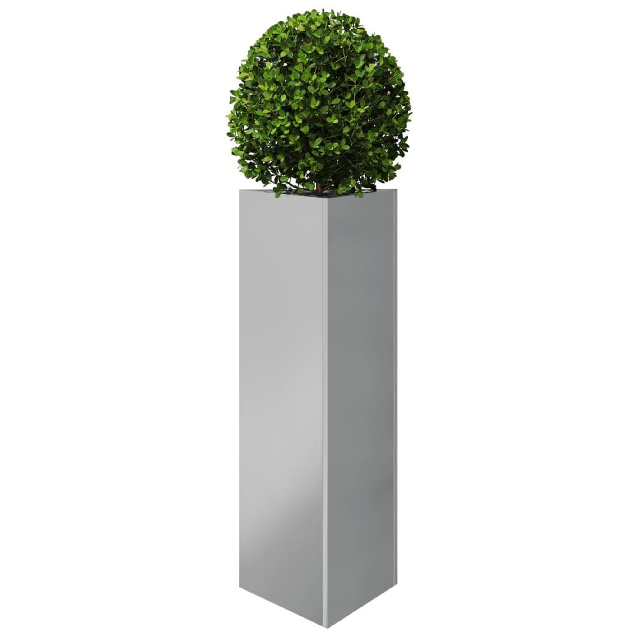 Voir la diapositive 3 : VIDAXL Jardiniere triangulaire 30x26x75 cm acier galvanise