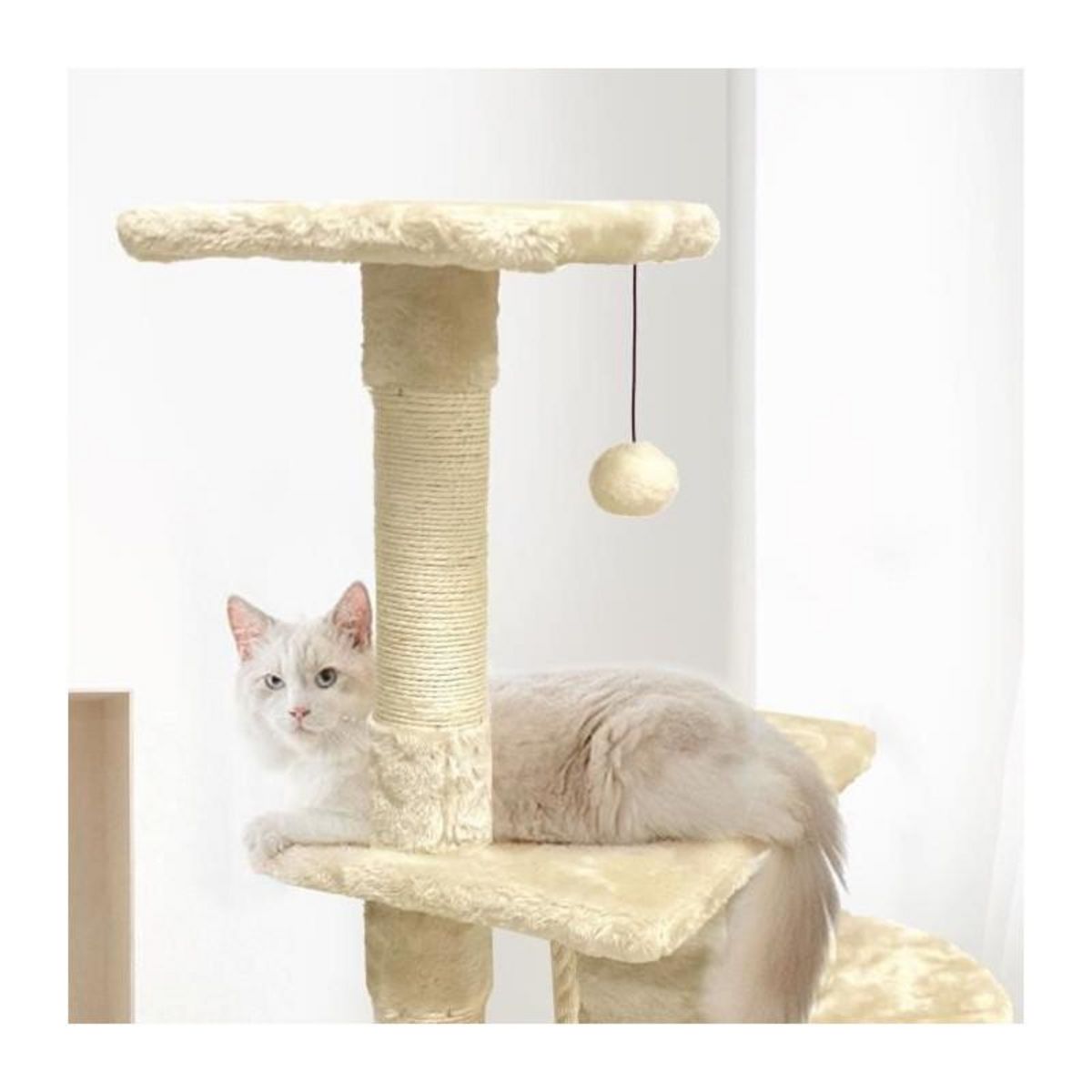 GENERIQUE Arbre a chat PALOMA - 40x40x114cm - Beige