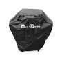 Voir la diapositive 3 : SWEEEK Barbecue Grill charbon de bois noir - Fumoir avec récupérateur de cendres. aérateurs. bac charbon ajustable et tablettes rabattables + Housse en PVC