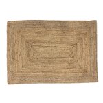 FUTURE HOME Tapis déco rectangle en jute. Coloris disponibles : Beige