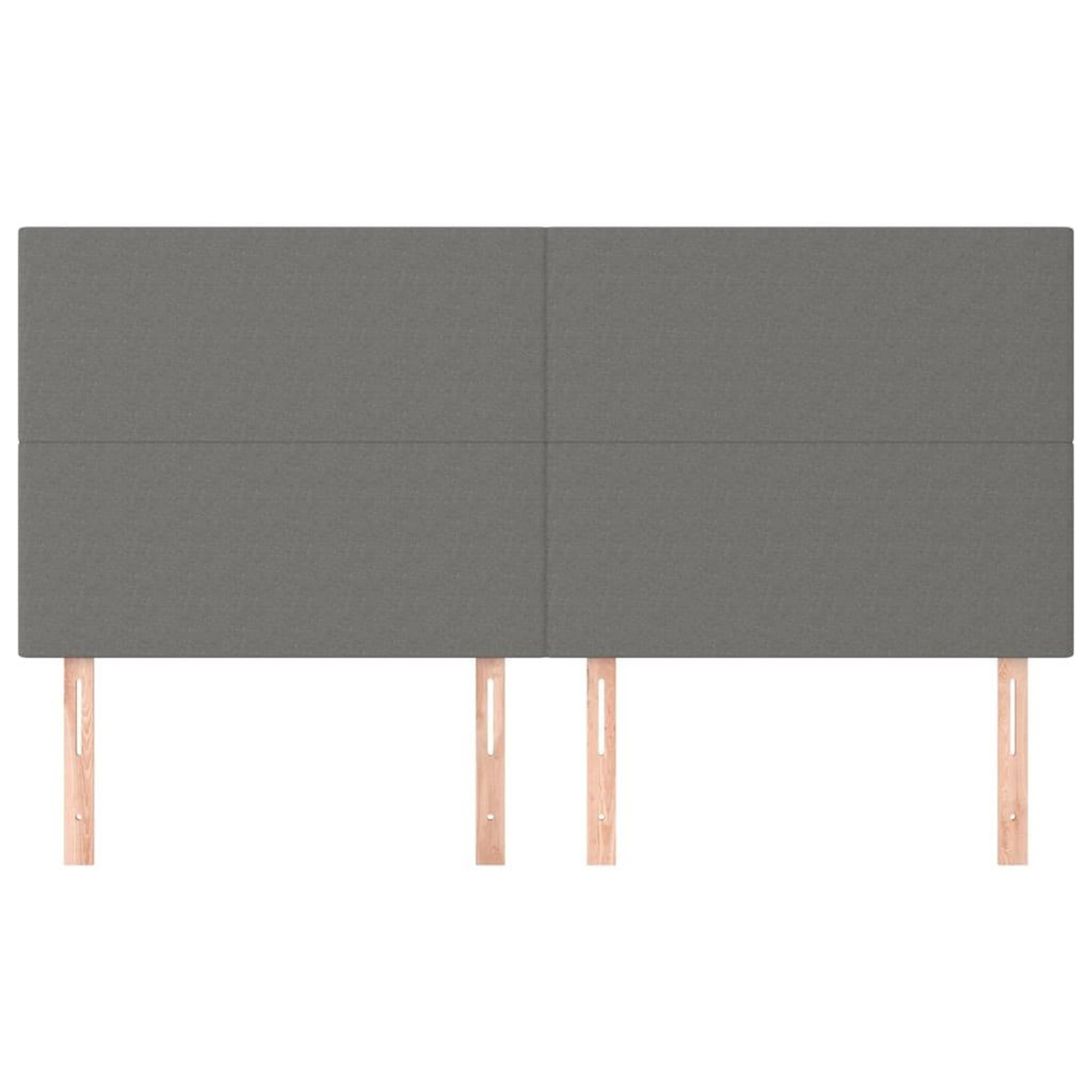 Voir la diapositive 3 : VIDAXL Tetes de lit 4 pcs Gris fonce 100x5x78/88 cm Tissu