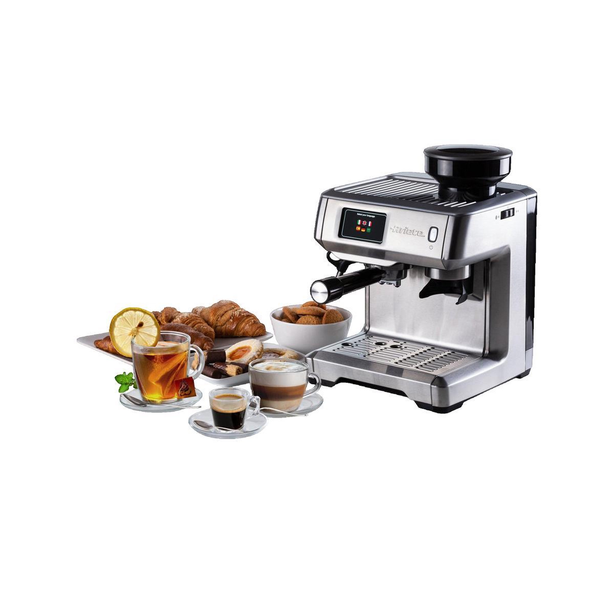 Voir la diapositive 2 : ARIETE Machine à café expresso automatique Ariete 1312/10 avec moulin intégré