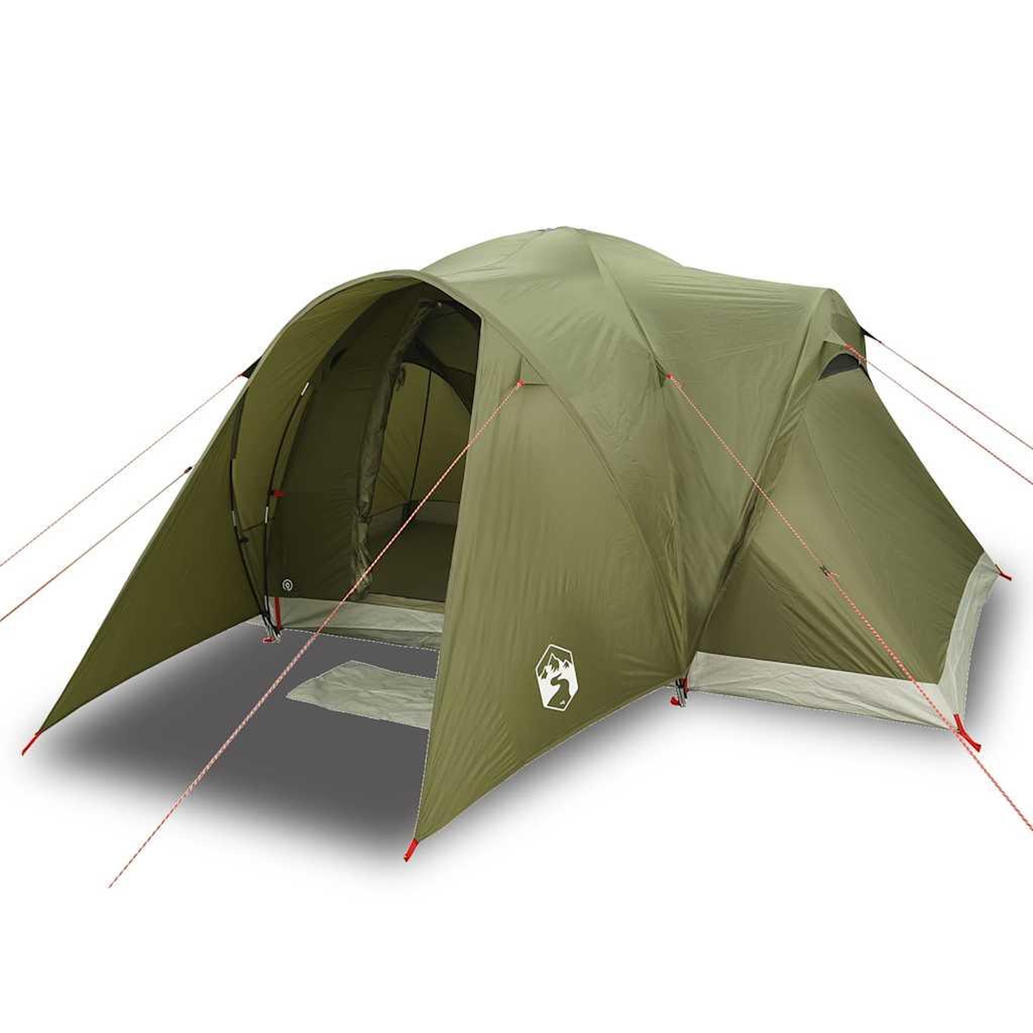 Voir la diapositive 2 : VIDAXL Tente familiale a dome 6 personnes vert olive impermeable