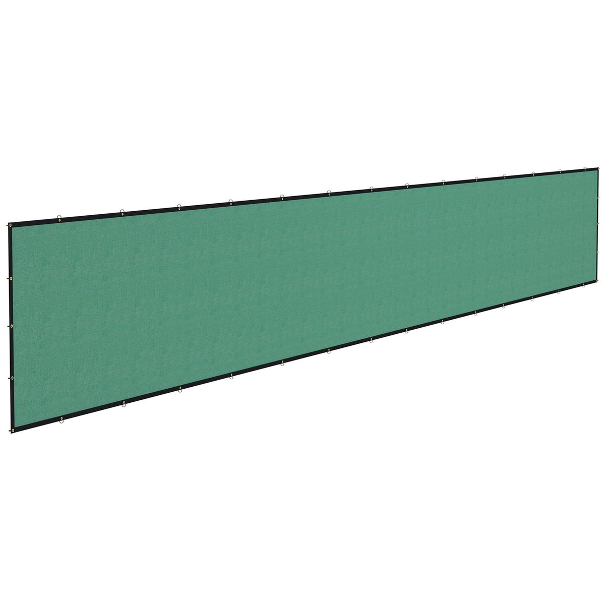 OUTSUNNY Brise-vue toile 160 g/m² renforcée avec attaches et œillets dim. 15,25L x 1,75H m