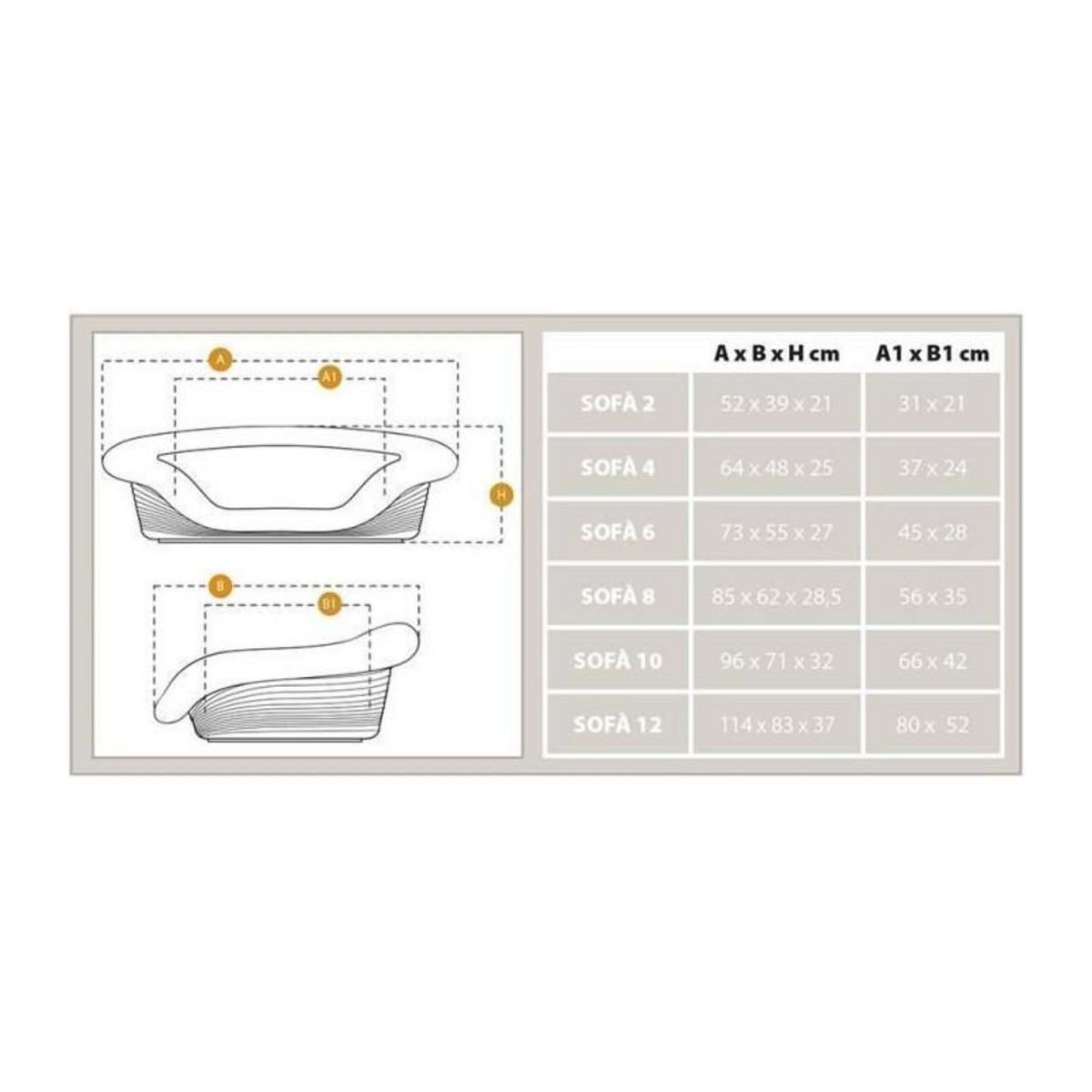 Ferplast Corbeille - FERPLAST - SOFA 2 - Avec coussin a motif 2