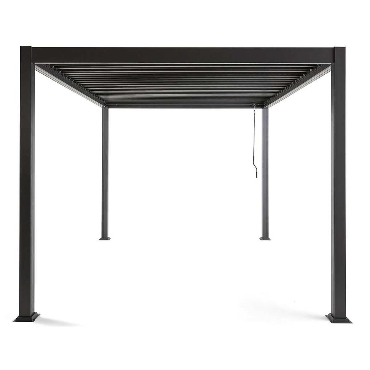 BEST MOBILIER Cherry - pergola bioclimatique - aluminium - 3x3m - gris anthracite