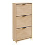 Voir la diapositive 1 : SOBUY Armoire à chaussures Chêne clair 60x24x120cm FSR213-N