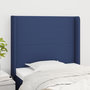 Voir la diapositive 1 : VIDAXL Tete de lit avec oreilles Bleu 83x16x118/128 cm Tissu