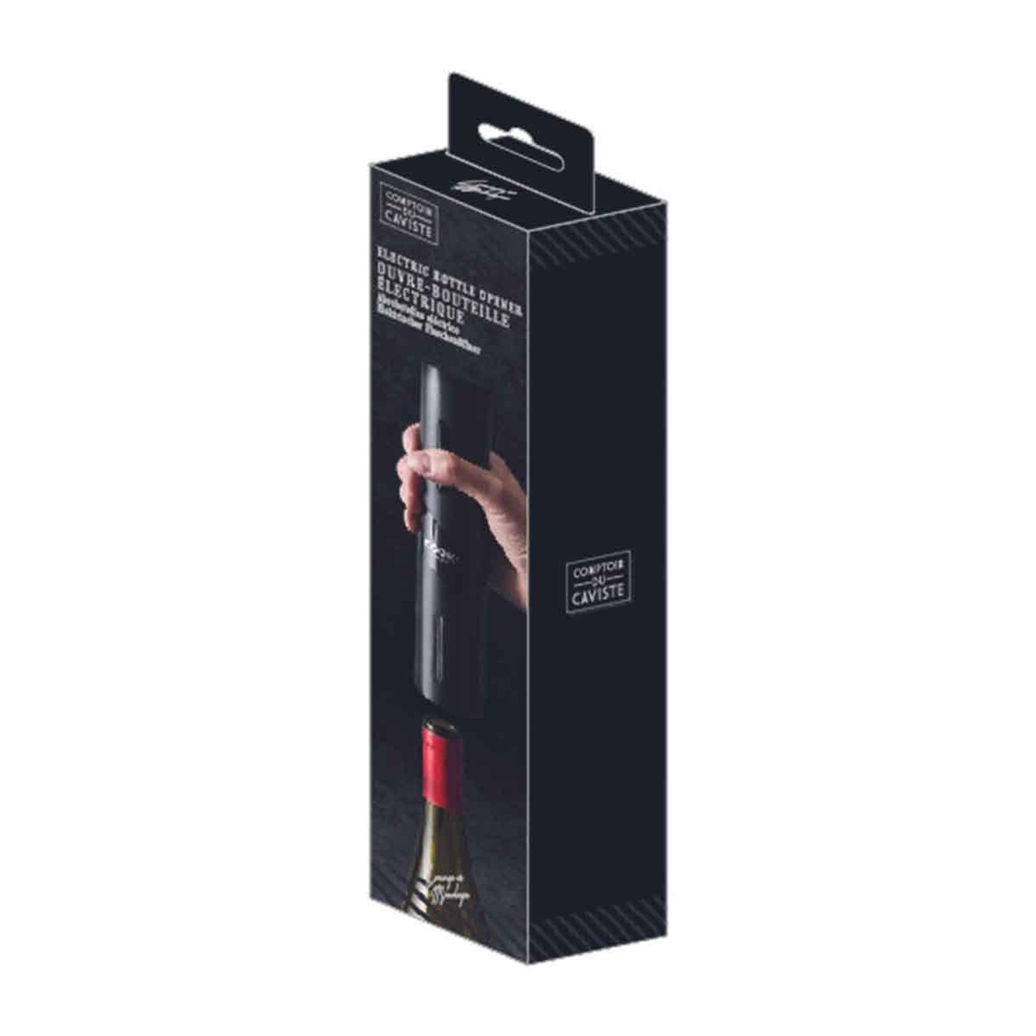 Voir la diapositive 5 : COOK CONCEPT Ouvre bouteille électrique  rapide  23cm noir