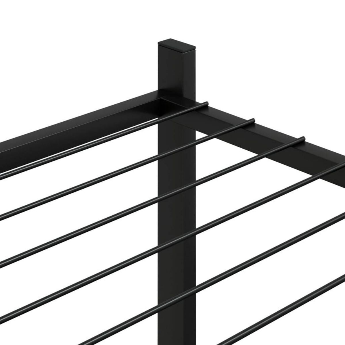 VIDAXL Jardiniere 83x25x80 cm Noir Fer