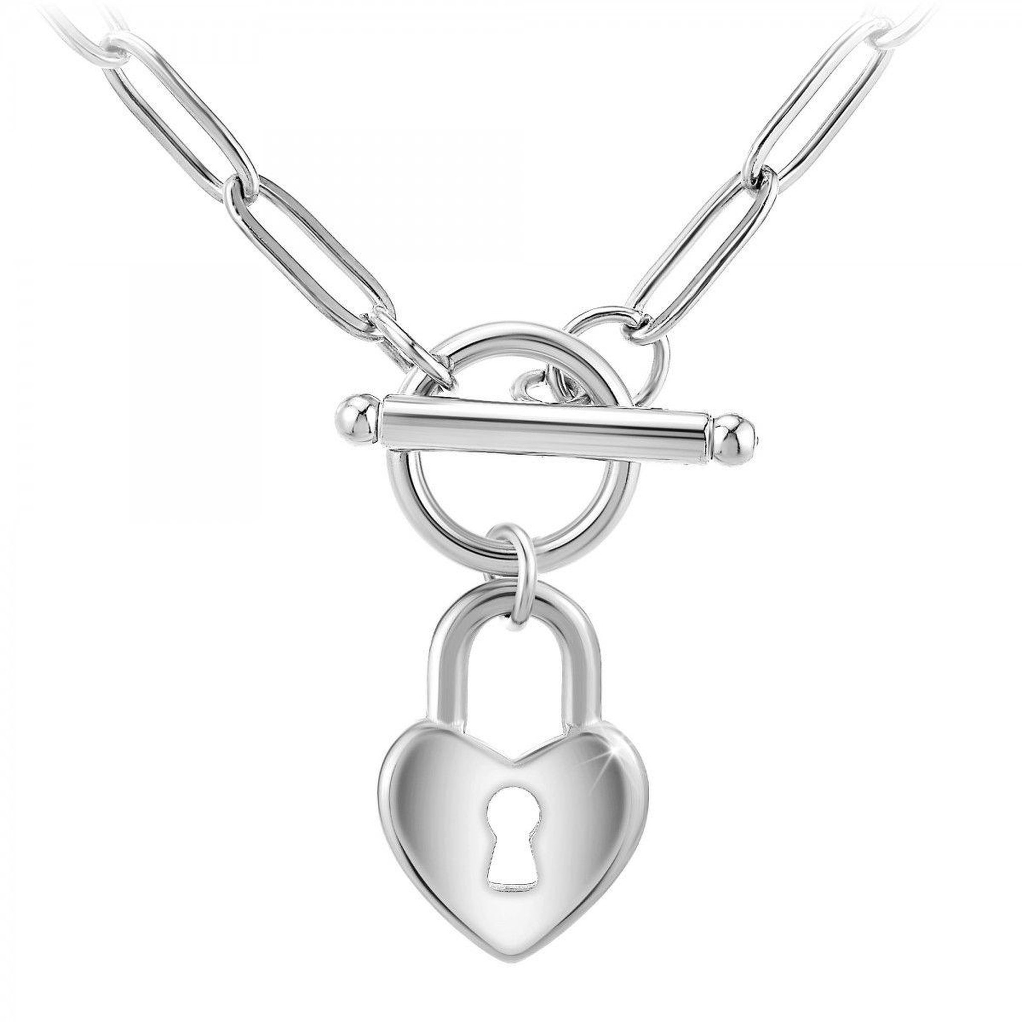 SC CRYSTAL Collier coeur par SC Crystal en acier inoxydable