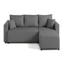 Voir la diapositive 1 : BEST MOBILIER Regala - canapé d'angle réversible - 4 places - convertible avec coffre - en tissu