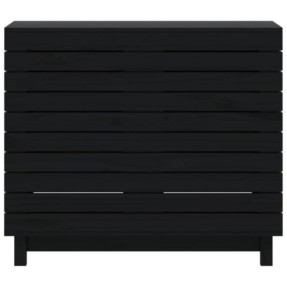 VIDAXL Panier a linge 88,5x44x76 cm bois massif de pin