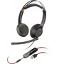 Voir la diapositive 1 : PLANTRONICS Casque audio Poly Blackwire 5220 USB et jack 3.5 mm