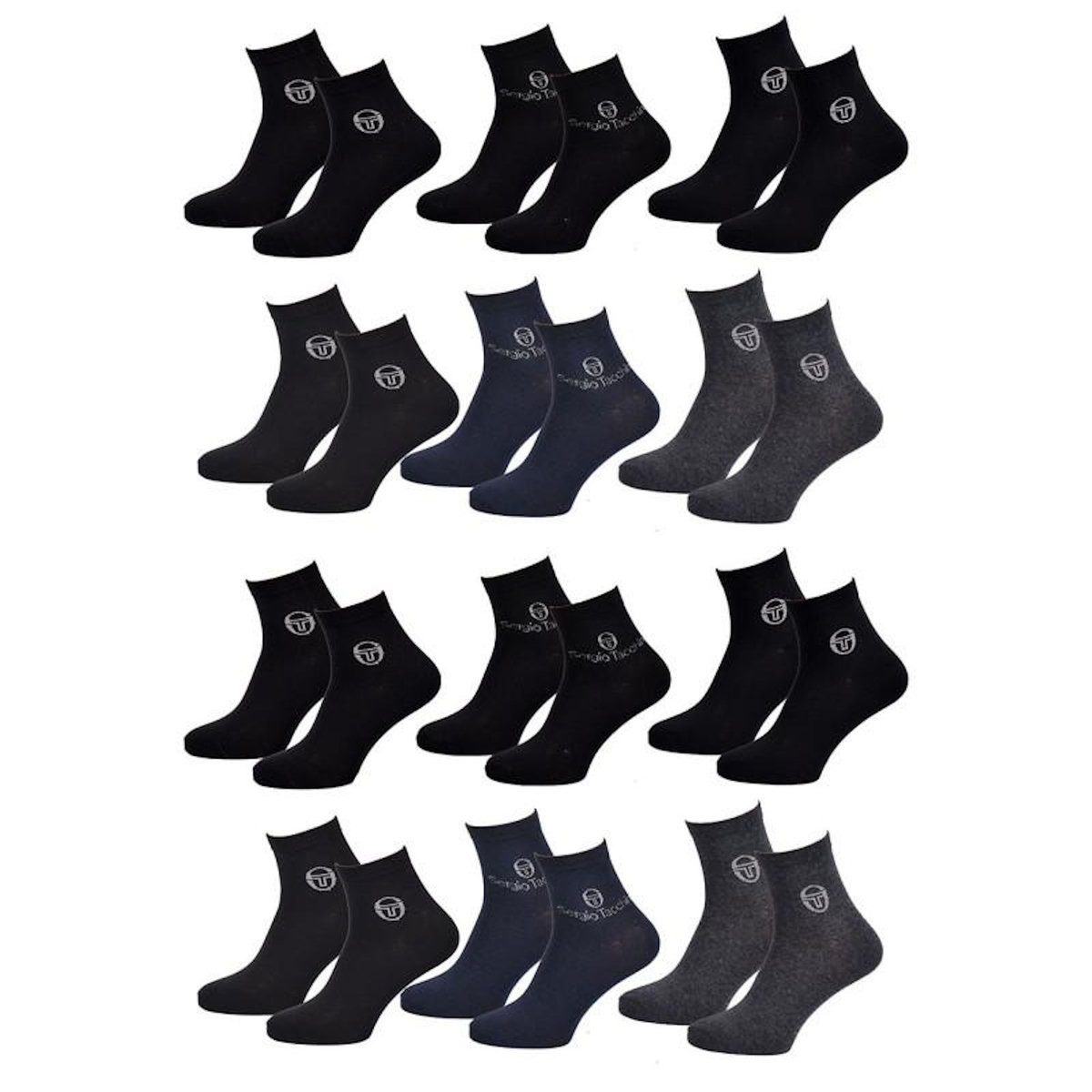 SERGIO TACCHINI Chaussettes Homme VILLE SERGIO TACCHINI Lot de 12 QUARTER