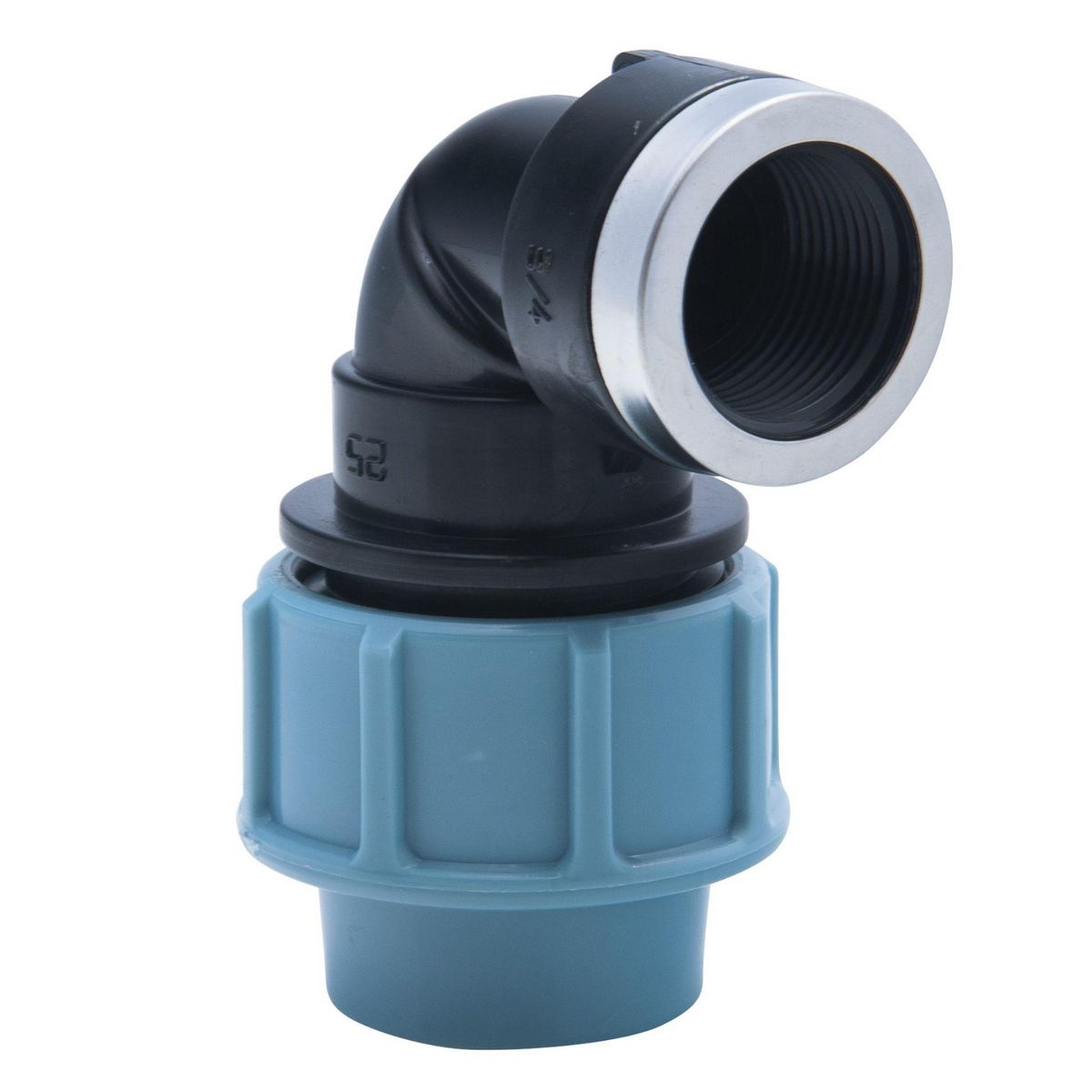 Jardibric Raccord coudé 16b 3-4f d25 plymouth