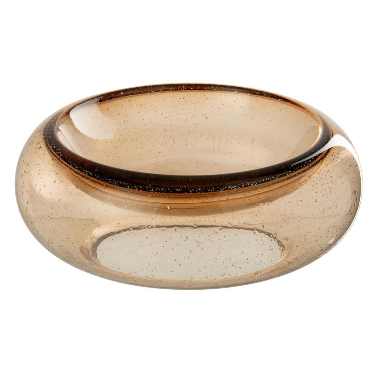 Paris Prix Coupelle Déco en Verre  Carol  33cm Caramel