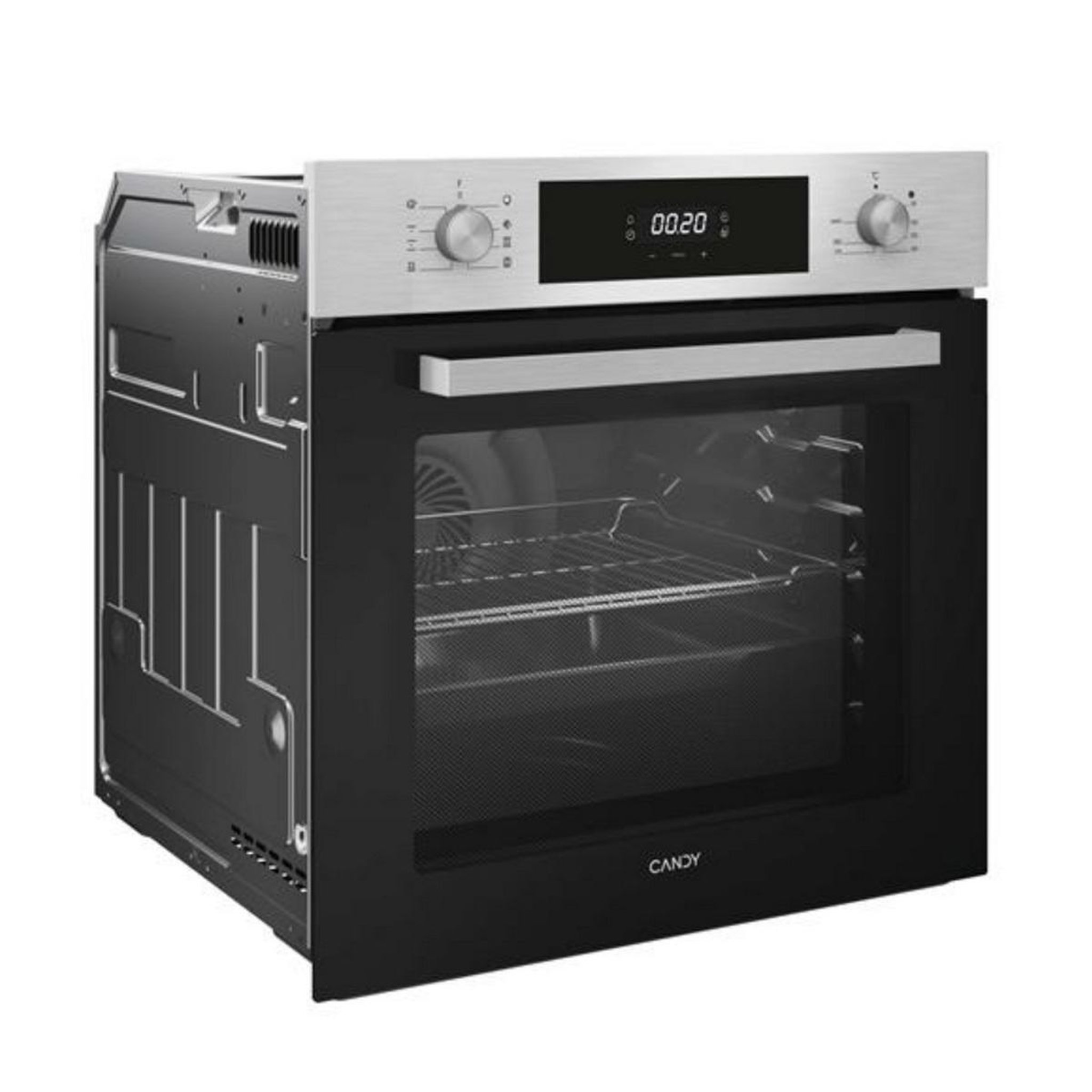 Voir la diapositive 4 : Candy Four intégrable 70l 60cm pyrolyse inox/noir - fidcpx696
