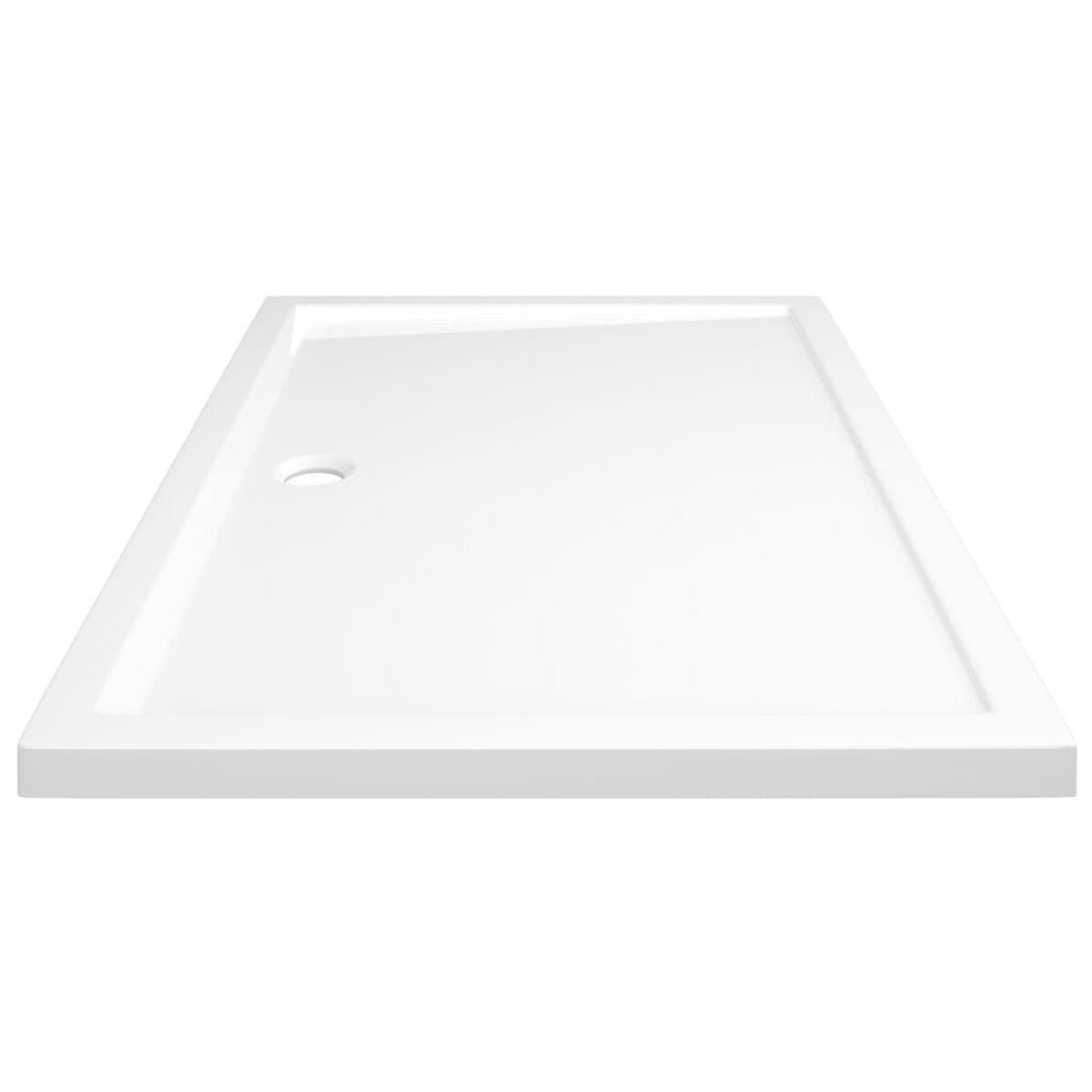 VIDAXL Receveur de douche rectangulaire ABS Blanc 80x120 cm