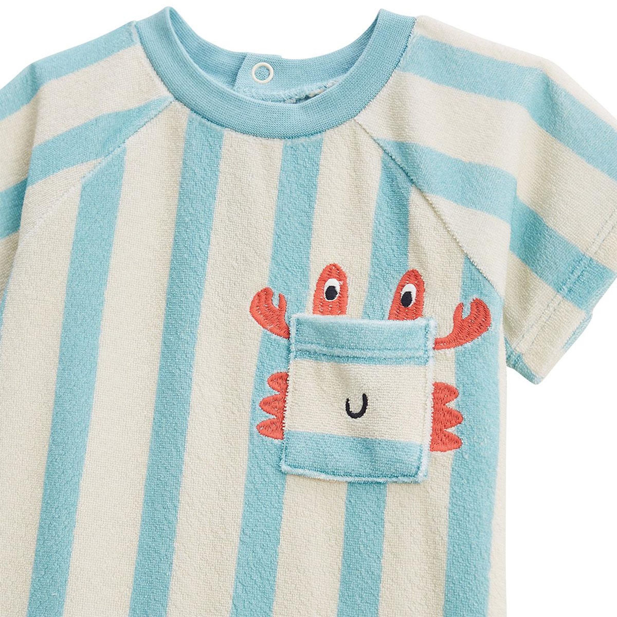 Petit Béguin Barboteuse bébé en éponge Cayo coco