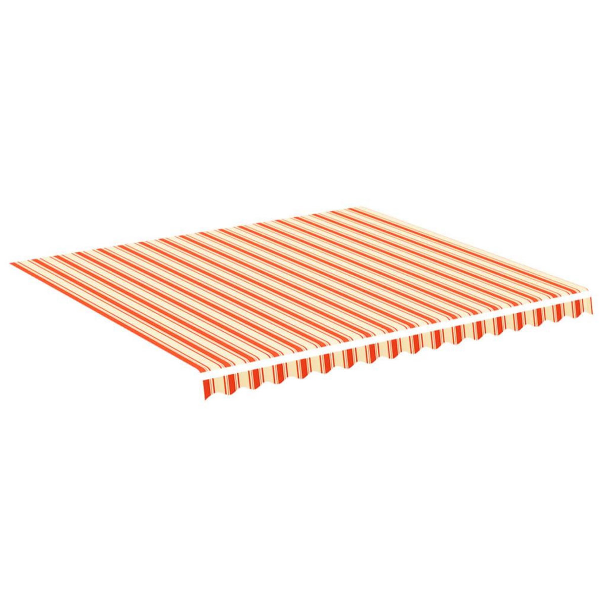 VIDAXL Tissu de remplacement pour auvent Jaune et orange 4x3,5 m