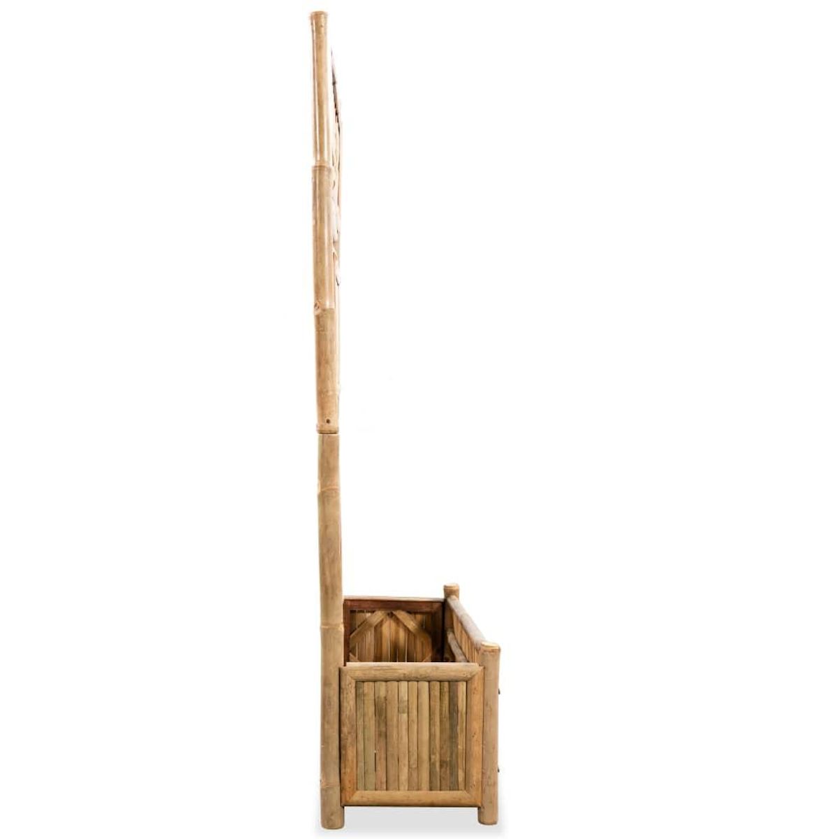 VIDAXL Lit sureleve de jardin avec treillis Bambou 70 cm